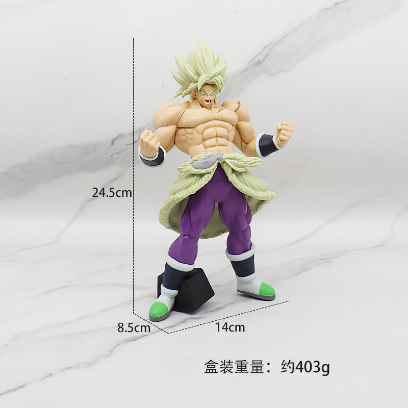 Action figure with measurements on a white background