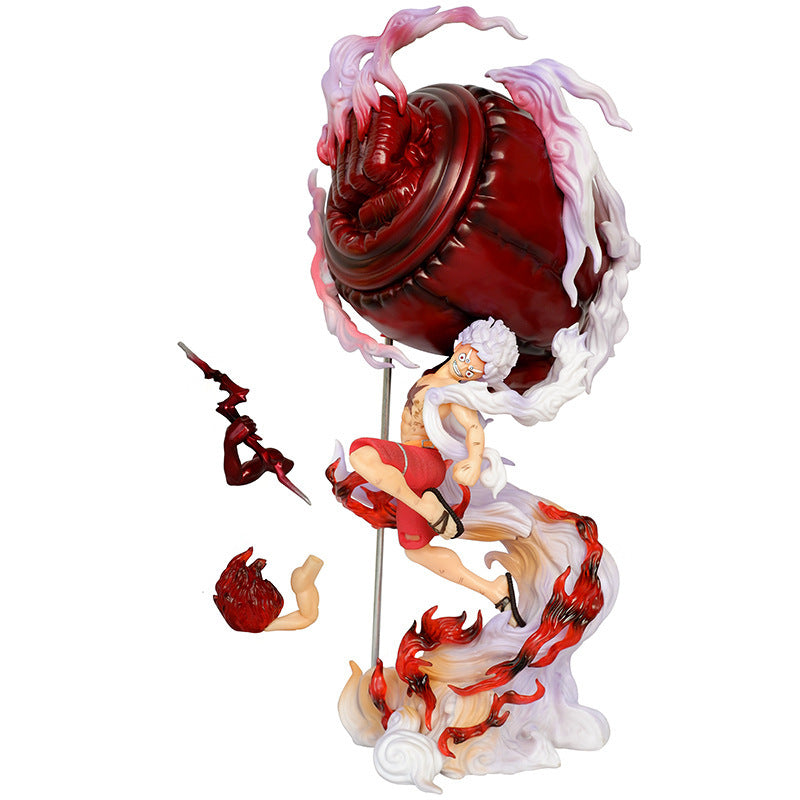 Animated character with red hair and white outfit on a white background