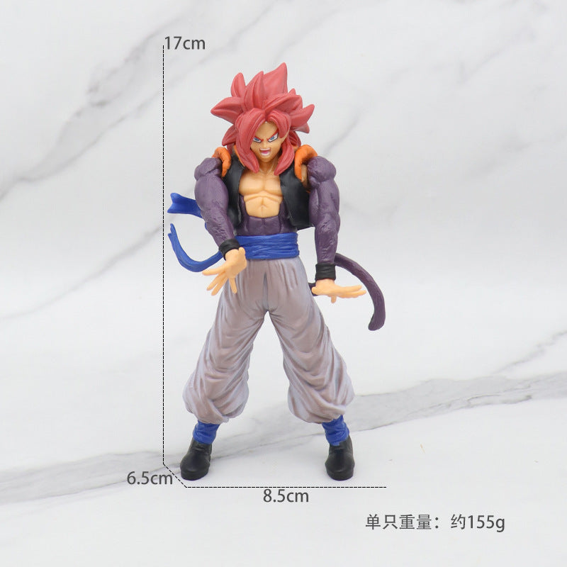 Action figure with measurements on a white background