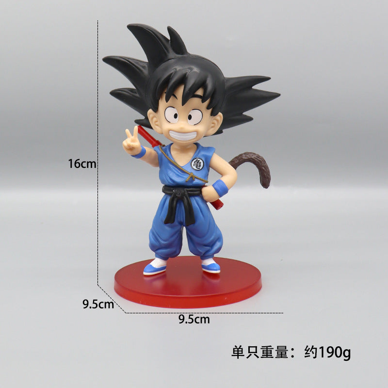 Action figure with measurements on a gray background
