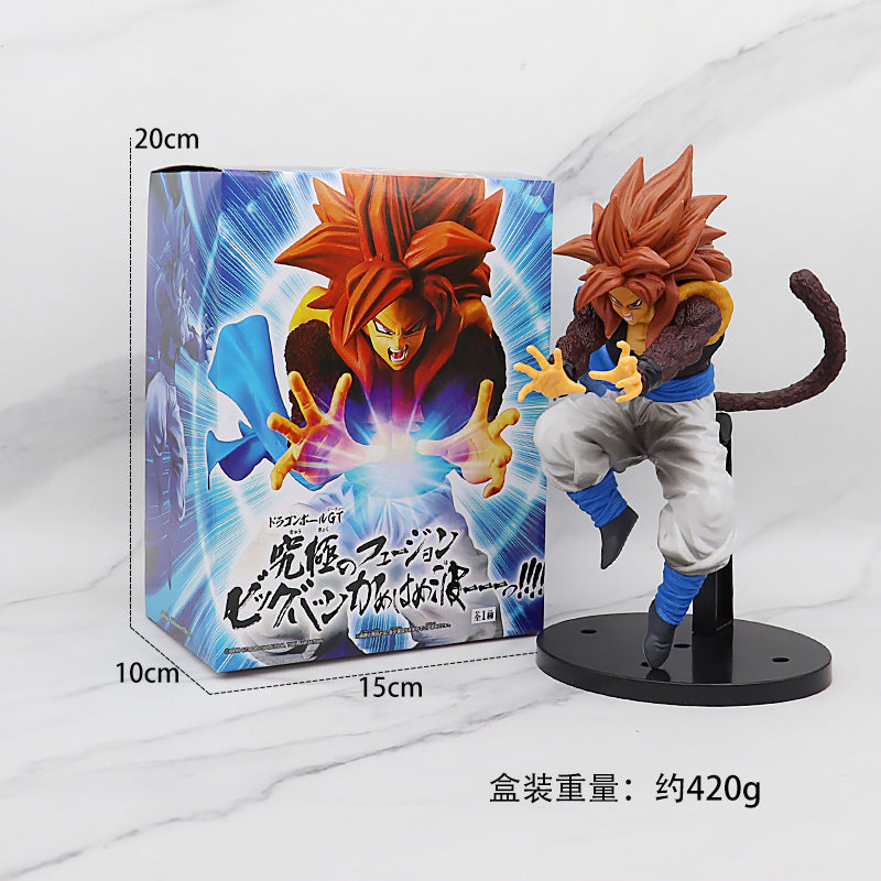 Action figure and packaging of a character from a popular anime series on a white background
